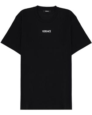 Versace T-Shirt With Logo - Black