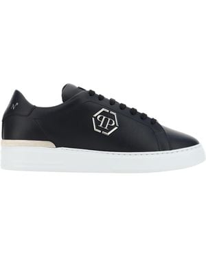 Philipp Plein Hexagon Low Top Trainers - Black