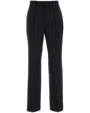 パンツ Isabel Marant Embroidered Stretch Wool Blend Pant Liska pants Woman anthracite | ISABEL MARANT Official online