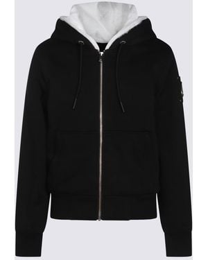 Moose Knuckles And Cotton Casual Jacket - Black