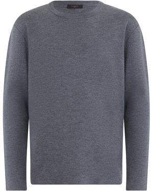 Slowear Crewneck Jumper Virgin Wool Sweatshirts - Grey