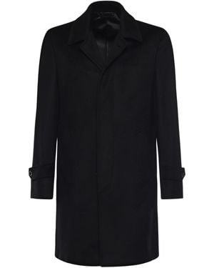 Luigi Bianchi Cashmere Coat - Black