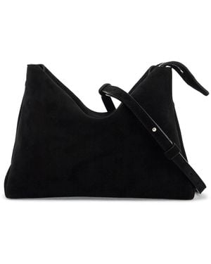 Khaite Clutch Lina In Pelle Scamosciata - Black