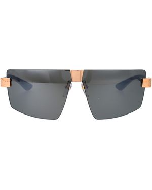 Maybach The Haute Voiture I Titanium + Horn Sunglasses - Grey