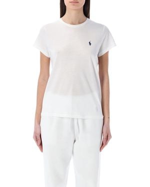 Polo Ralph Lauren Classic Cotton Crewneck Tee - White