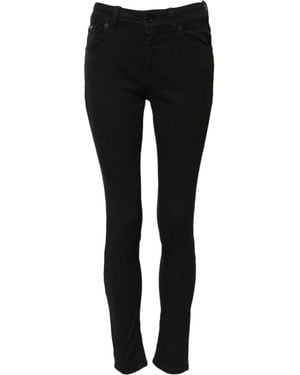Dolce & Gabbana Cotton Skinny Mid Waist Denim Jeans Elastane Clothing - Black
