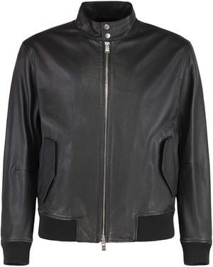 BOSS Leather Jacket - Black
