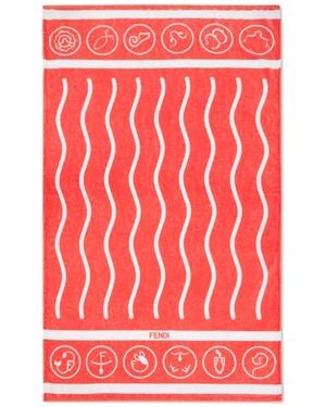 Fendi Astrology Beach Towel - Red