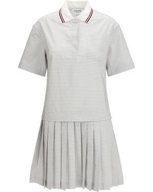 Thom Browne Cotton Polo Dress - White