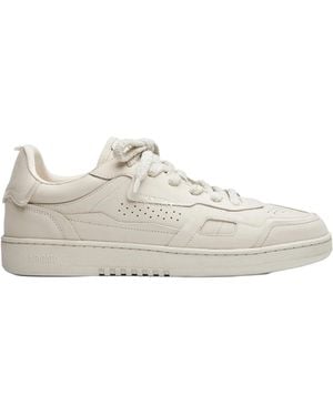 Axel Arigato Patchwork Nubuck Low-Top Sneakers With Contrast Detailing - White