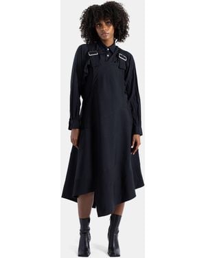 Comme des Garçons Asymmetric Apron Dress - Blue