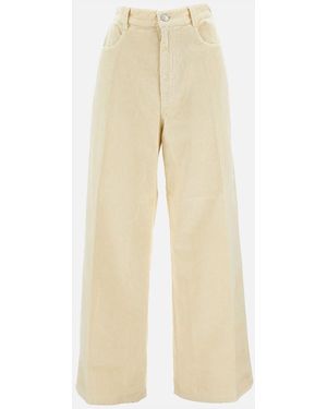 Cellar Door Ribbed Trousers - Natural