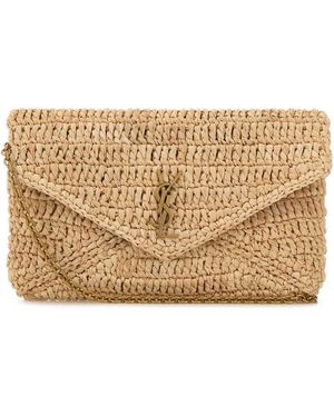 Saint Laurent Handbags. - Natural