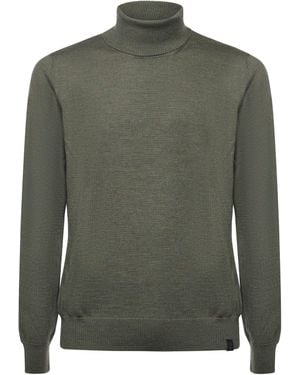 Fay Wool Turtleneck - Green
