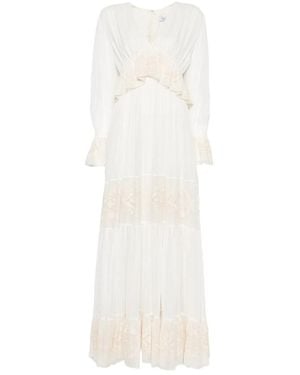 Raquel Diniz Lorelai V-Neck Maxi Dress - White