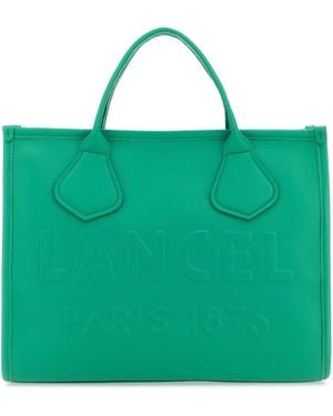 Lancel Emerald Leather Jour Medium Shopping Bag - Green