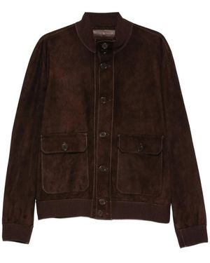 Salvatore Santoro Leather Jacket Suede - Brown