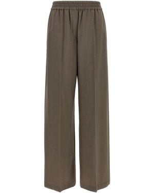 Brunello Cucinelli Wool Trousers - Brown