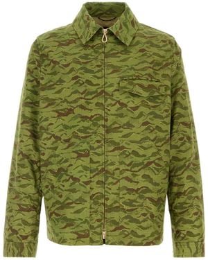 Paltò Printed Cotton Blend Dante Jacket - Green