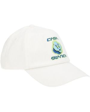 CASABLANCA Baseball Hat With Logo Cotton - White