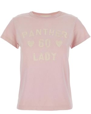Valentino Crew Neck T-Shirt Cotton T-Shirts & Jerseys - Pink