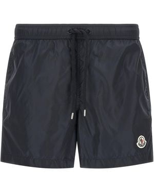 Moncler Polyamide Cargo Shorts - Blue