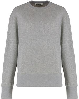 DARKPARK Darkpark Cashmere-Cotton Crewneck Sweater - Gray