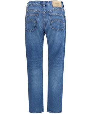 Moorer Milton-15 Jeans Cotton; Elastane - Blue