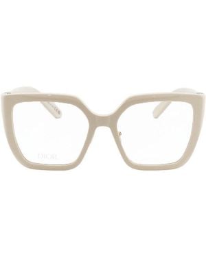 Dior Eyeglasses Square Full Rim, Frame And Clear Demo Lens 30Montaigneos1F9500 - Brown