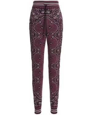 Amiri Cotton Sweatpants (Workout Pants) - Purple