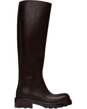 Bottega Veneta Leather Boots - Black