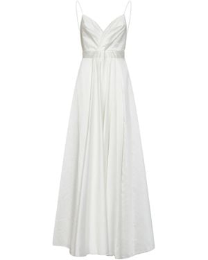 Blanca Vita Lyocell Blend Long Dress - White