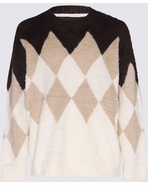 Sacai Cotton Check Jumper - Natural
