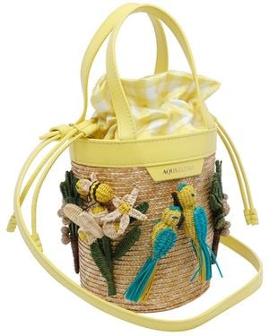 Aquazzura Bags Raffia - Yellow