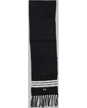 adidas Scarf Y-3 Stripes Recycled Polyamide Scarfs - Black