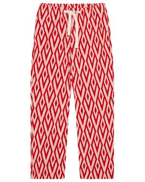 Orlebar Brown Pantalon Hobie Cano En Jacquard - Red