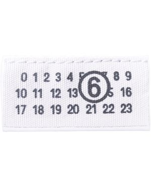 MM6 by Maison Margiela Trompe Loeil Numeric Clutch Polyester - White
