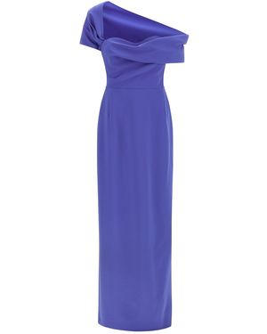 Carolina Herrera Column Dress - Purple