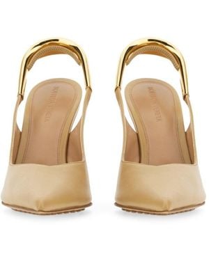 Bottega Veneta Pointed Slingback Pumps - Natural