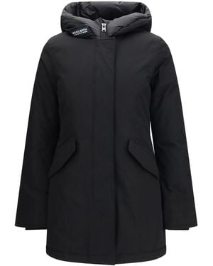 Woolrich Hooded Padded Arctic Parka Jacket - Black