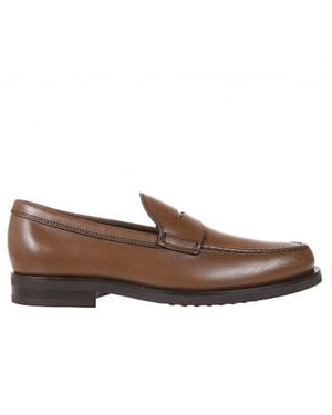 Tod's Leather Loafers - Brown