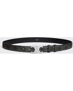 Celine Ceinture Triomphe Canvas 25Mm Belt - Black