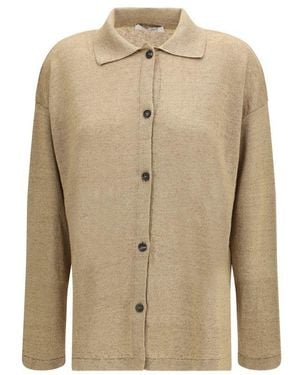 Max Mara Linen Cardigan Clothing - Natural