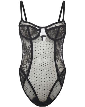 Dolce & Gabbana Lace Bodysuit - Black