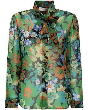 Celine Shirts Silk - Green