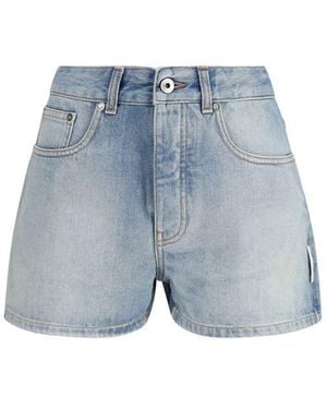 Off-White c/o Virgil Abloh Blue Cotton Bermuda Shorts - 26