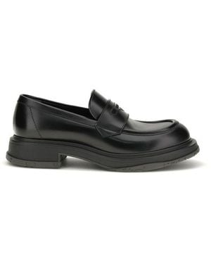 Gucci Calf Leather Bos Taurus Slip-On Loafers - Black