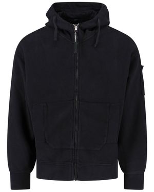 C.P. Company Logo Hoodie - Blue