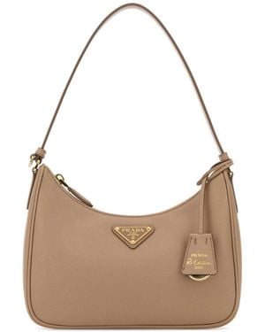 Prada Leather Re-Edition 2005 Shoulder Bag - Brown