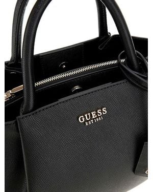 Guess Satchel Bag Polyurethane Satchel-Bags - Black